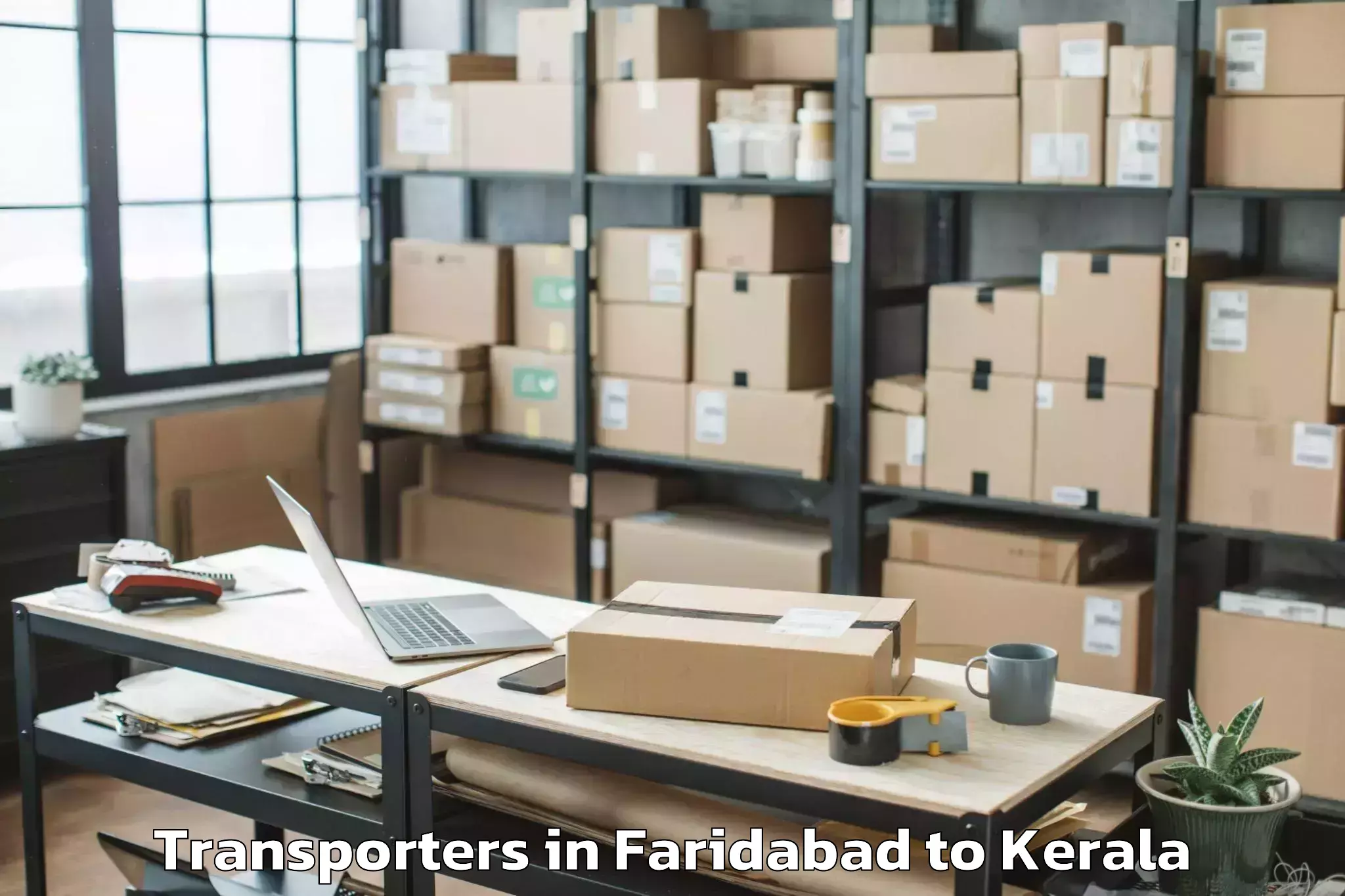 Reliable Faridabad to Adoor Transporters